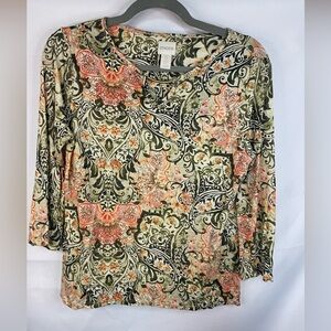 Chico's Multicolor Patterned Top